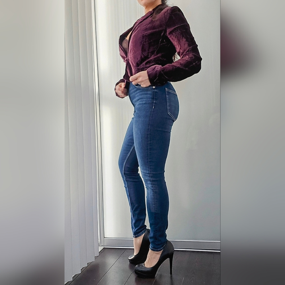 Club Monaco Crushed Velvet Blazer